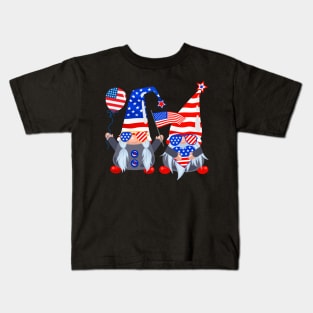 Funny 4th of july gnome Kids T-Shirt